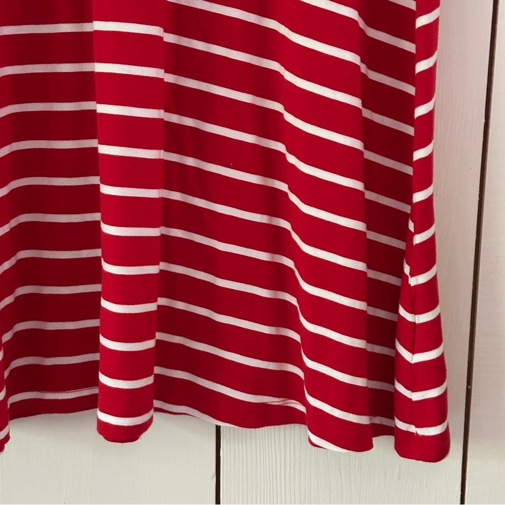 Preppy Old Navy Halter Dress XL Red White Stripe Nautical Coastal Preppy - Picture 5 of 7